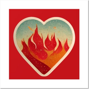 The fire in my heart Posters and Art